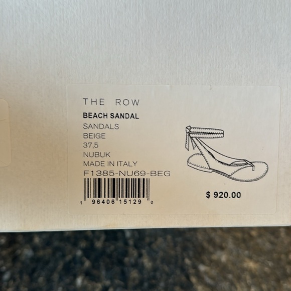 The Row women’s Beach Ankle Tie Sandal - Picture 10 of 11